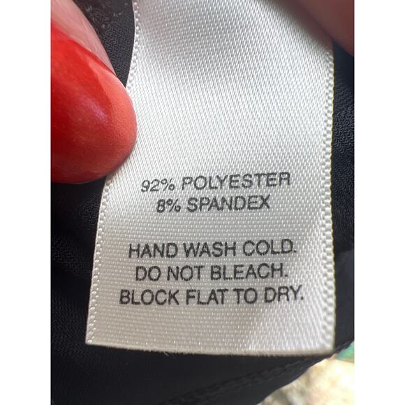 White House Black Market Women’s Small Twist Front 3/4 Sleeve Top Black - Picture 5 of 5